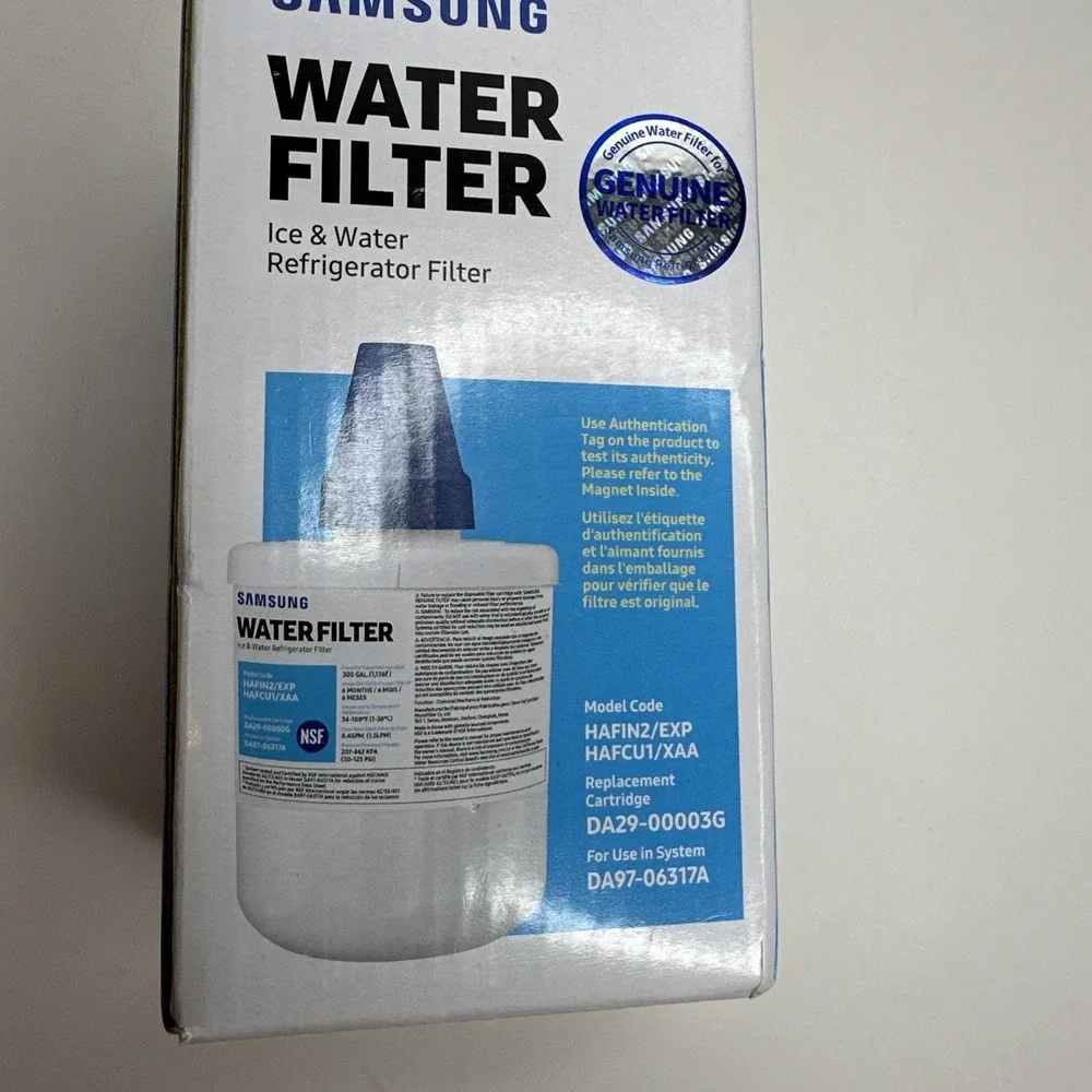 Genuine Samsung Refrigerator Water Filter fits DA29-00003G HAFIN2/EXP HAFCU1/XAA
